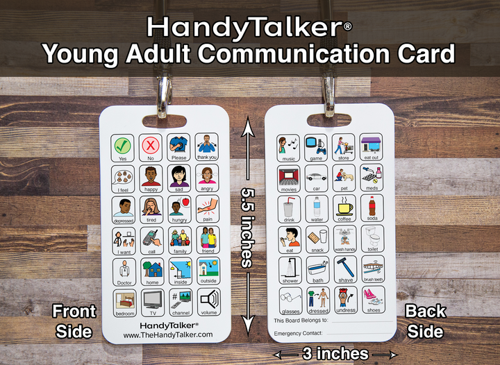 HandyTalker® Young Adult Portable AAC Device, Waterproof picture communication board.