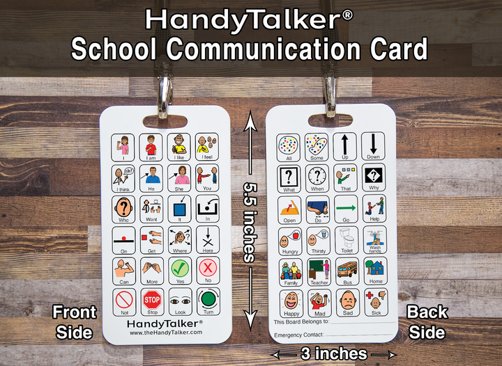 HandyTalker® School Core Board AAC Portable Device, Waterproof picture communication board