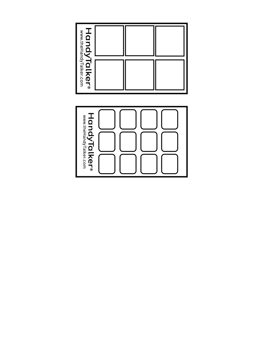 HandyTalker® Custom Wallet Sized AAC picture communication card